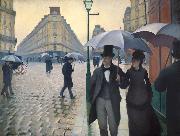 Gustave Caillebotte Paris Street Rainy Day oil painting on canvas